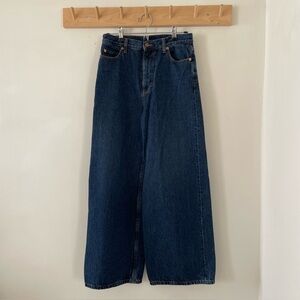 G. Label by GOOP Wide Leg Jeans Dark Wash 26
